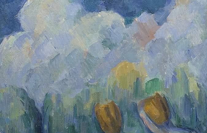 Les Grandes Baigneuses detail close up cezanne bathers