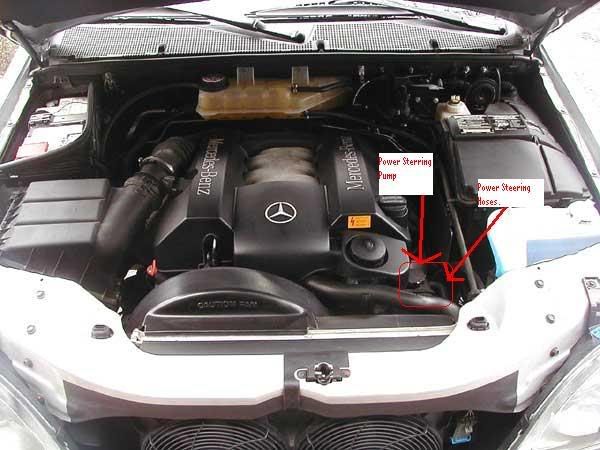 How do you open the hood of a mercedes ml430 #7