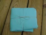 Turquoise Linen Pouch Sling