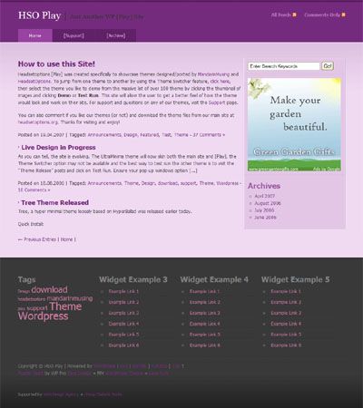 New WordPress Theme Purple Heart New WordPress Theme Purple Heart
