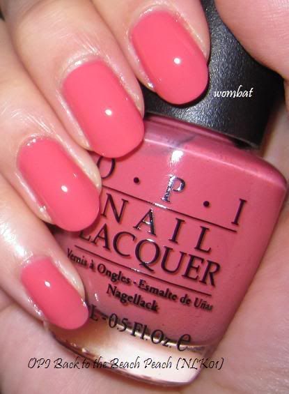 opi peach nail polish