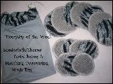 Cloth Facial Swabs and Wash Bag Set (Zebra)
