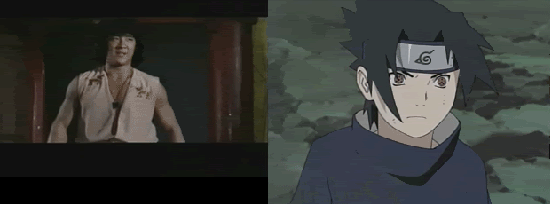 ternyata sasuke itu plagiat jurusnya jackie chan...