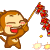 Monkey,Fireworks