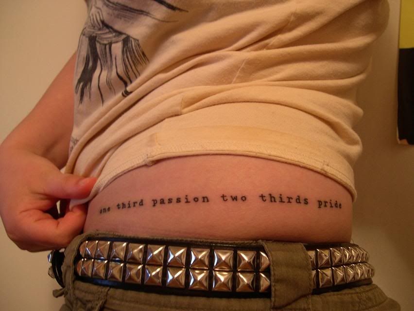 literarytattoos: lyric tattoo