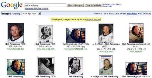 IT: Face Recognition in Image Search Engines