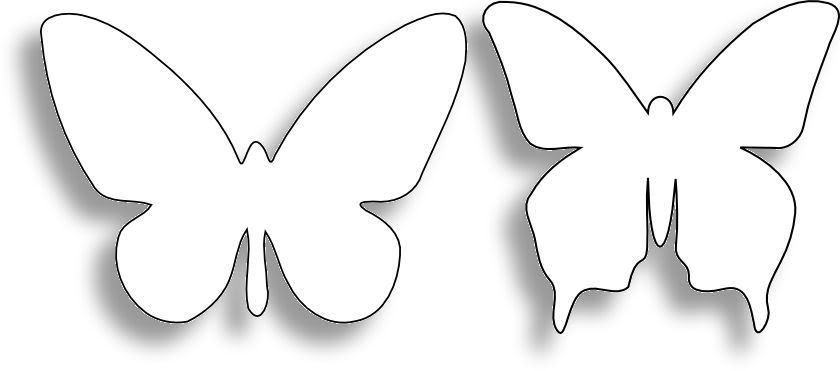 Бабочки на стену своими руками из бумаги шаблоны