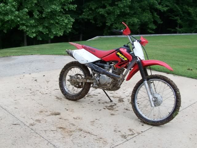 How to take the seat off a honda xr100 #7