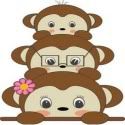 Mami's 3 little monkeys 
