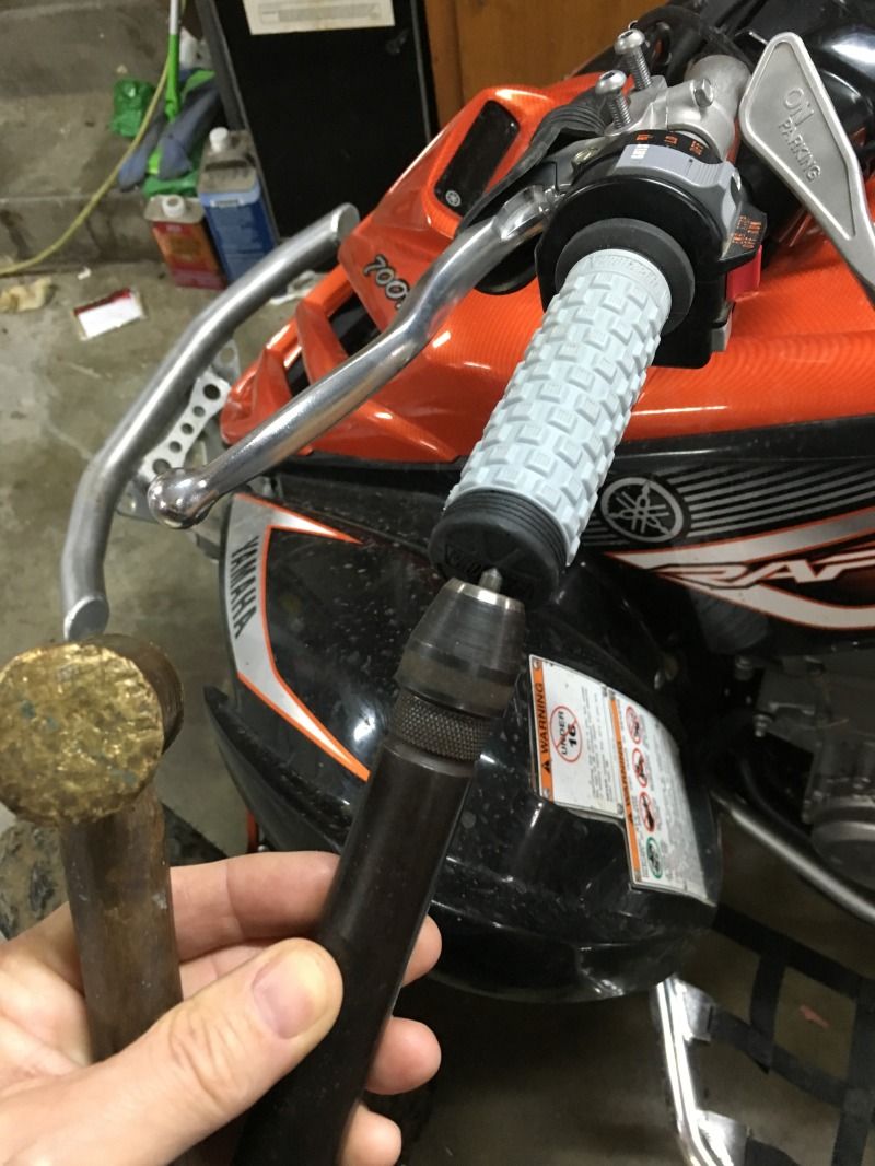 Acerbis handguard install on stock handlebars Raptor Forum