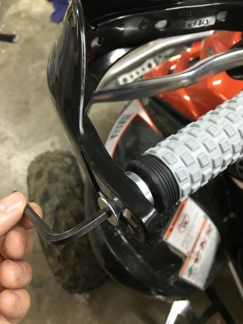 Acerbis handguard install on stock handlebars Raptor Forum
