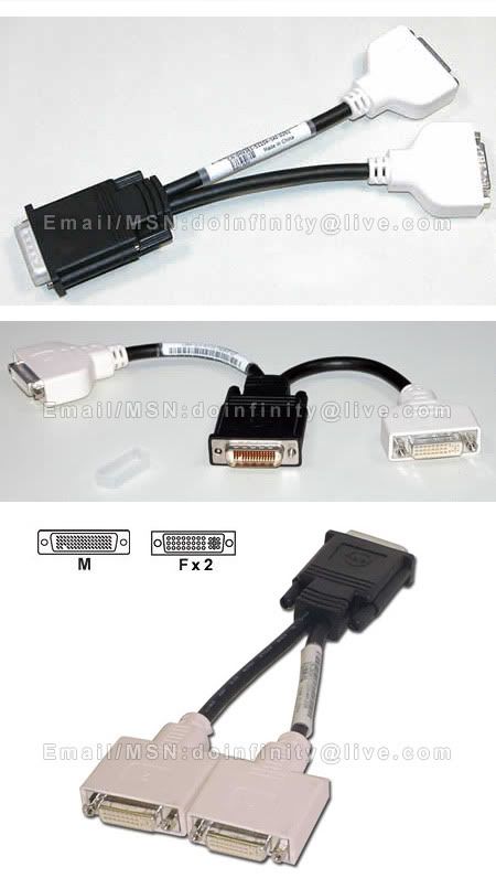 DMS-59 Male to Dual DVI Female Converter Splitter Cable