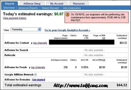 I Made US$64.52 With Adsense In One Day,Make Money Online With Adsense,Make Money Online Fast