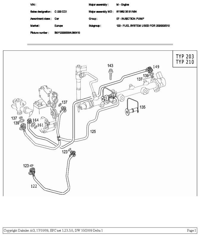 Mercedes sprinter fuel lift pump #3