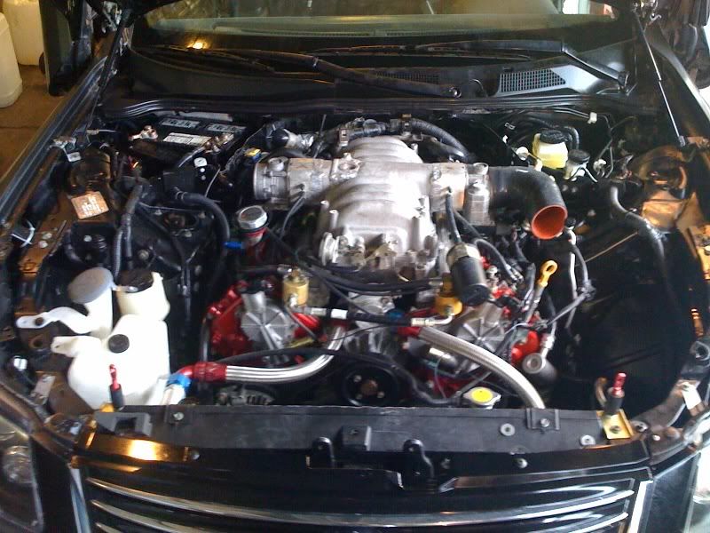 engine bay. 