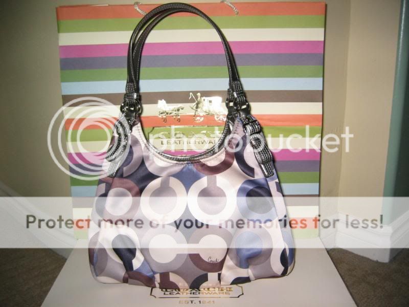 NWT COACH MADISON GRAPHIC OP ART SEQUINS MAGGIE Style #19180  