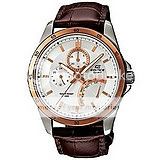   Edifice Multiple Dial Analog Leather Band EF 341L 7 White Watch  