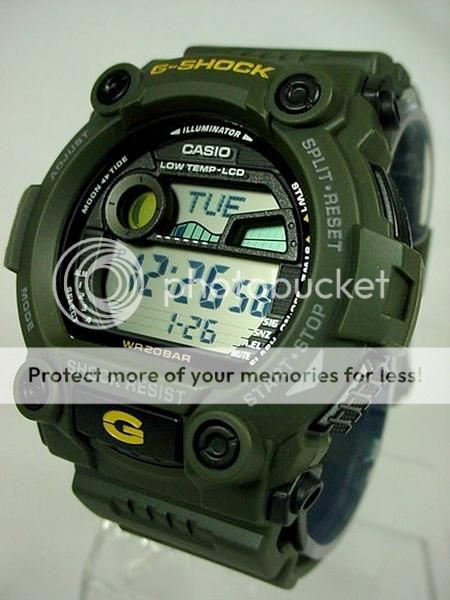 Casio G 7900 3 G Shock G Rescue Men's Watch G7900 Dark Green 100 Original